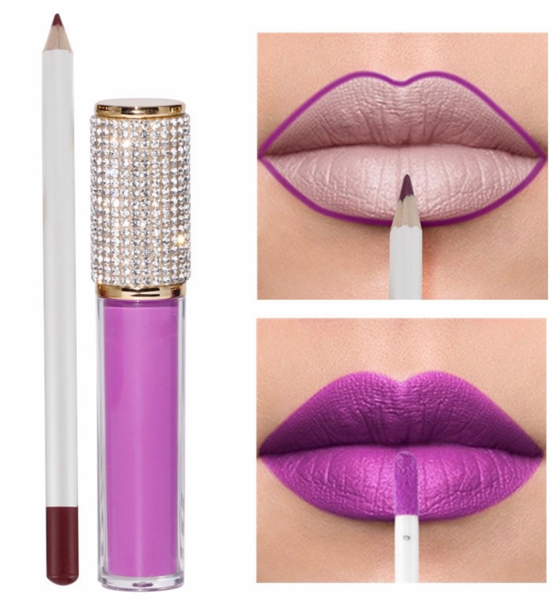 Ja'Nyne Cosmetics Duo Glam Matte Lipgloss & Lipliner