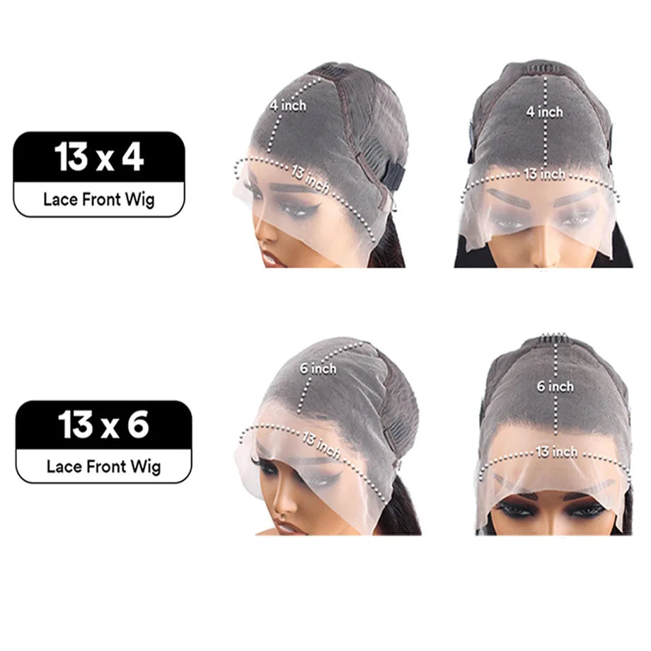 Highlight Wig Human Hair Ombre HD Lace Wig 13x6 Deep Wave Frontal Wig