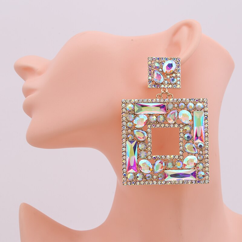 Rhinestone Earrings For Women Earrings Statement