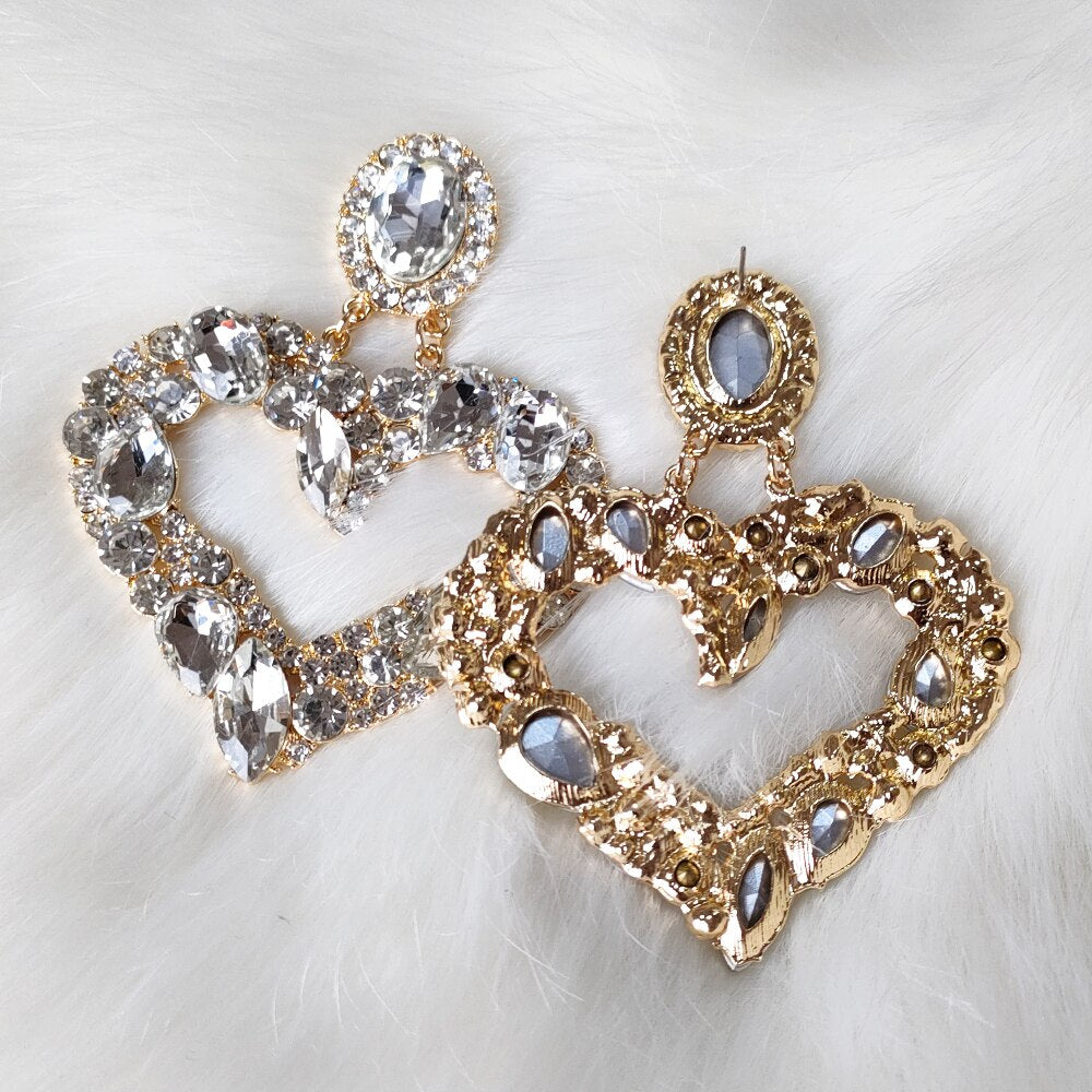 Rhinestone Earrings For Women Earrings Statement