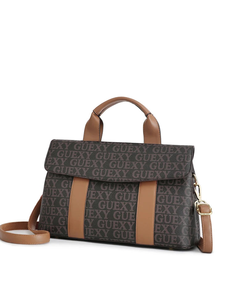 Leather Crossbody Shopping Tote Bag Sac