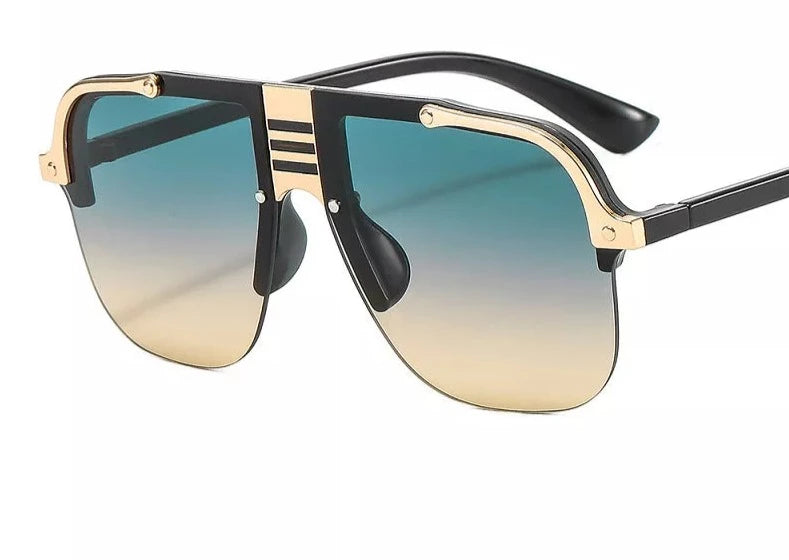 Fashion Sunglasses Men Shield Gradients Lens