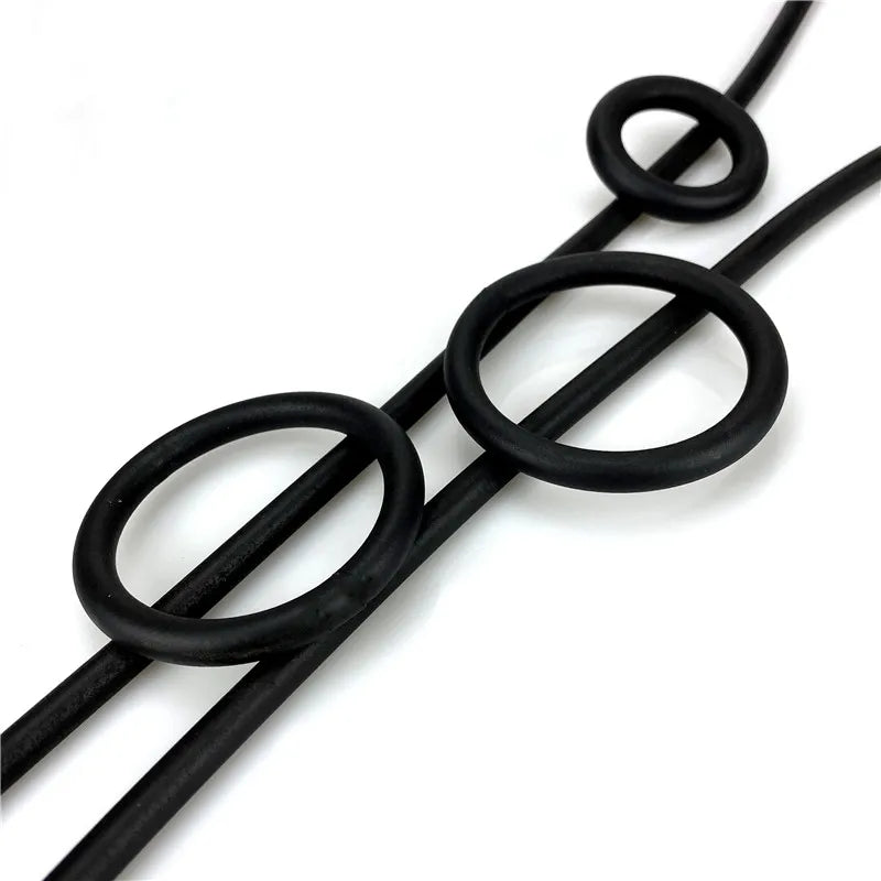 UKEBAY New Round Circle Pendant Necklaces For Women Long Necklace Handmade Rubber Elasticity Chains Leather Jewelry Wholesale