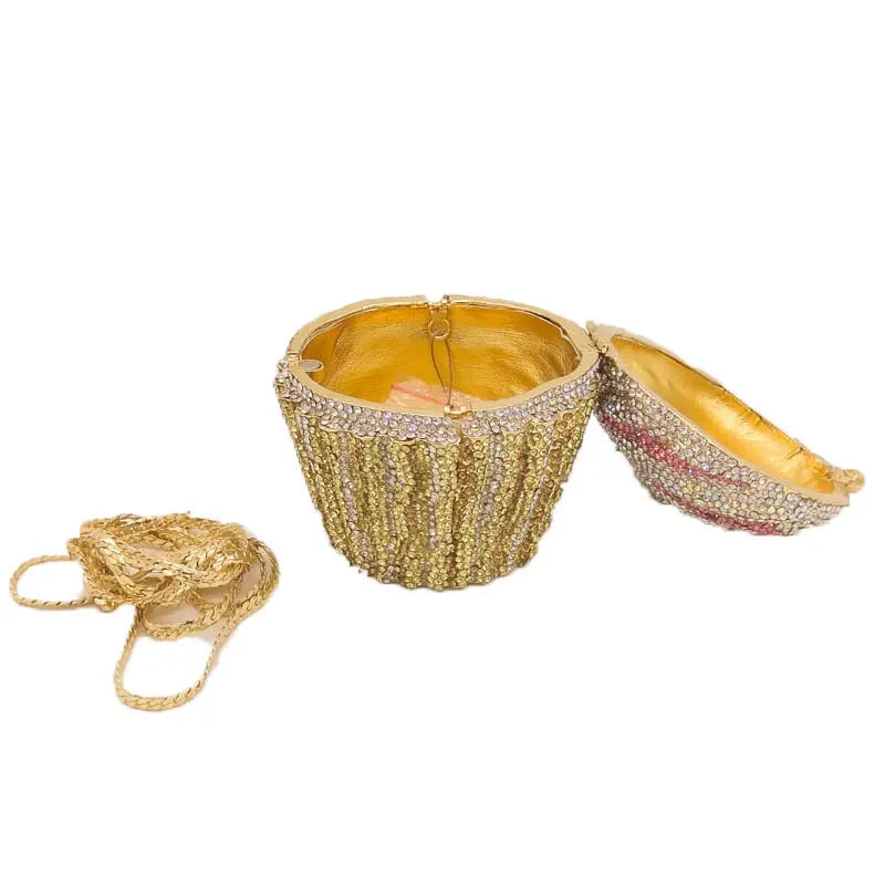 CUPCAKE CRYSTAL CLUTCH PURSE