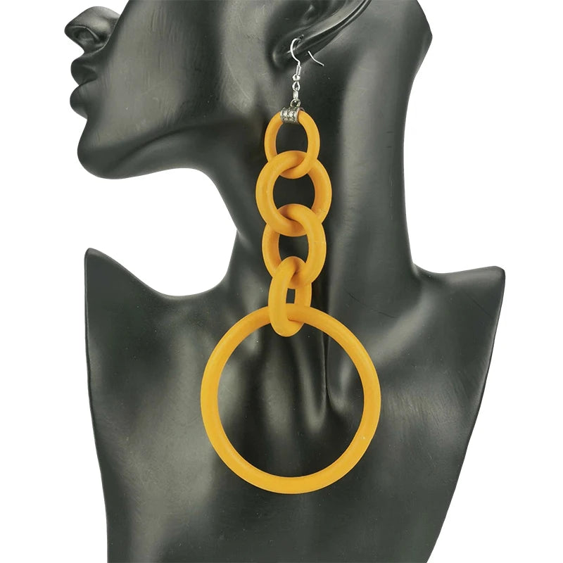 Big Drop Earrings For Women Long Earrings