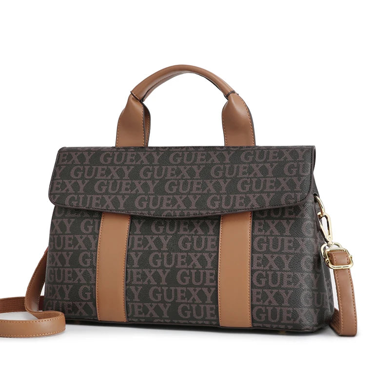 Leather Crossbody Shopping Tote Bag Sac