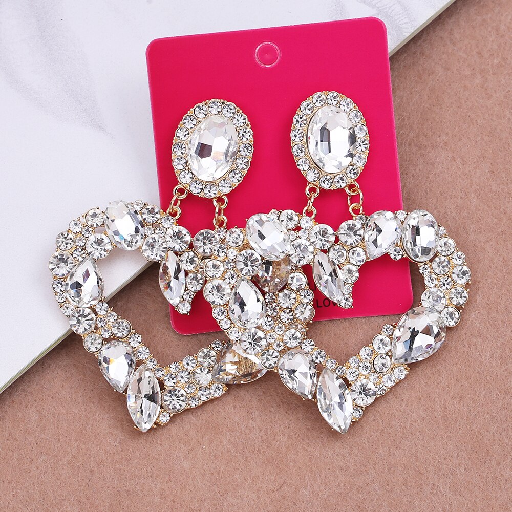 Rhinestone Earrings For Women Earrings Statement