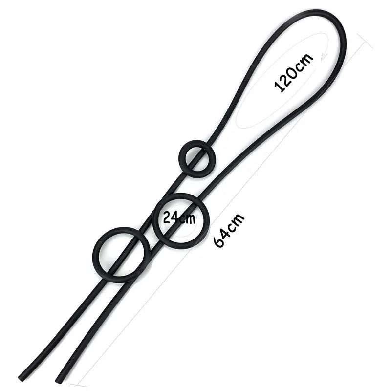 UKEBAY New Round Circle Pendant Necklaces For Women Long Necklace Handmade Rubber Elasticity Chains Leather Jewelry Wholesale