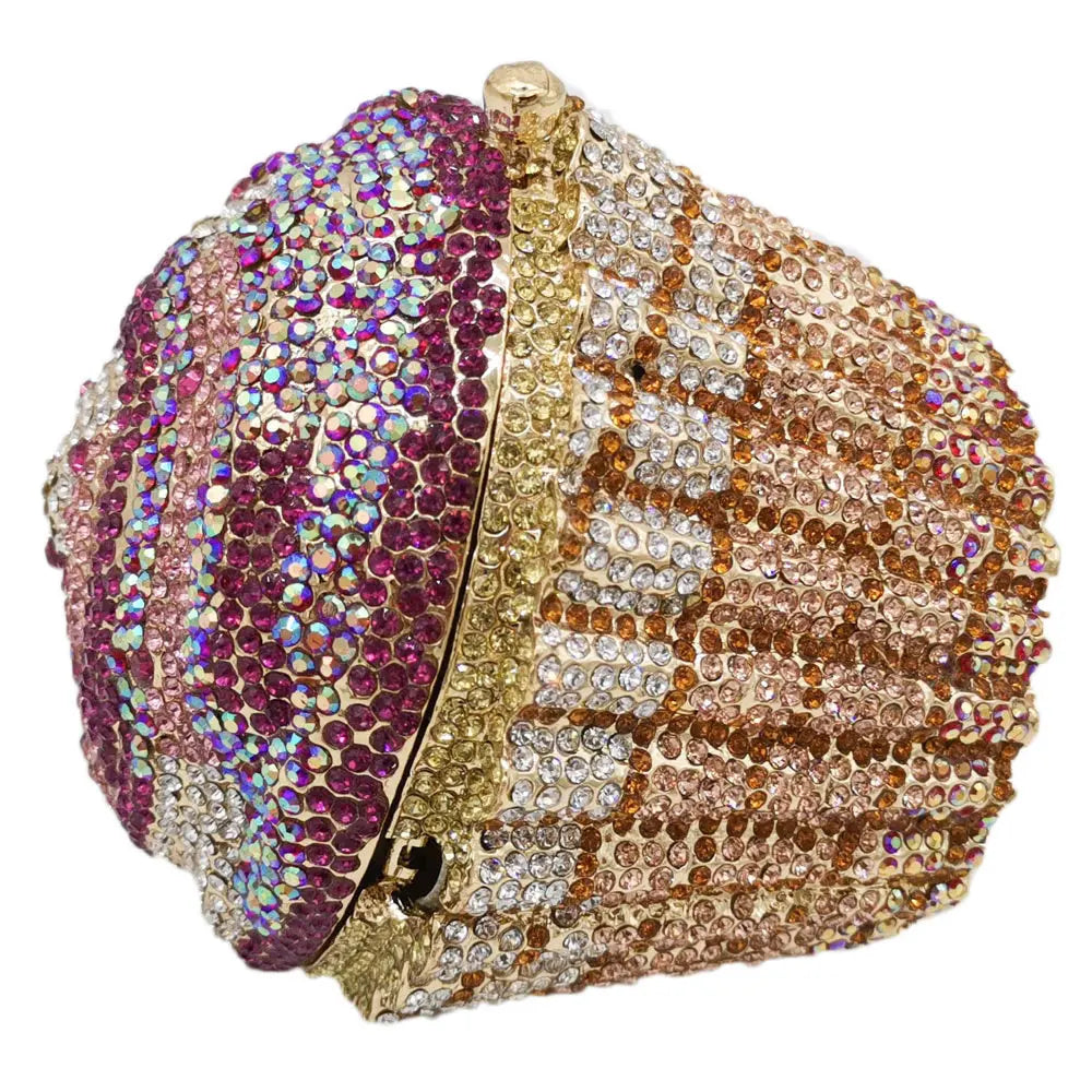 CUPCAKE CRYSTAL CLUTCH PURSE