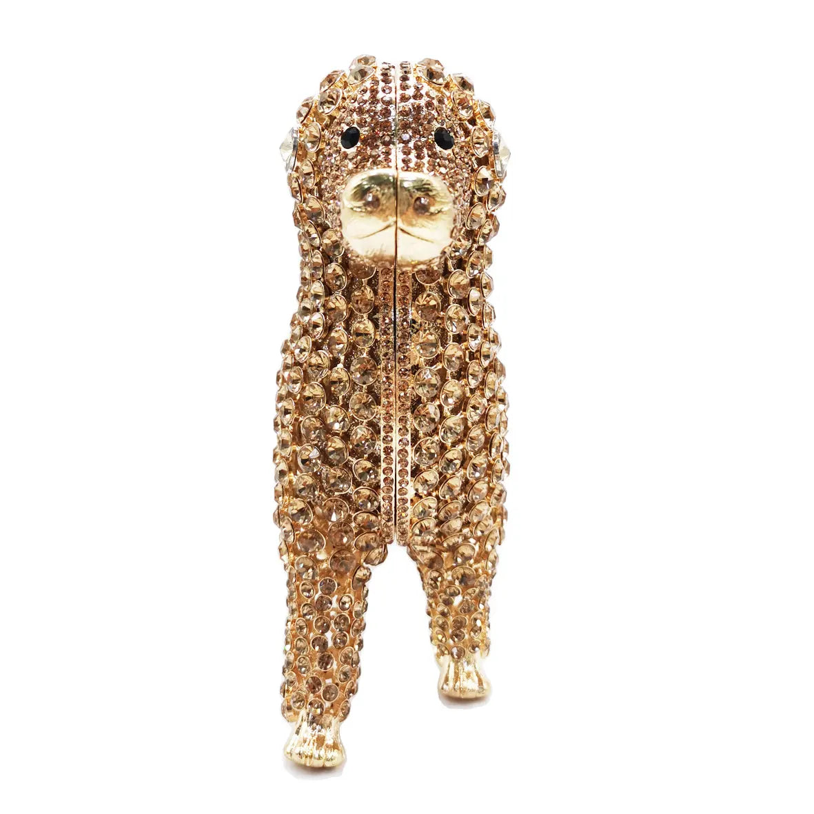 Luxury poodles Designer Animal Crystal Clutch Evening Bags Lovely Golden Dog Wedding Purse Women Party Purse Day Clutches SM