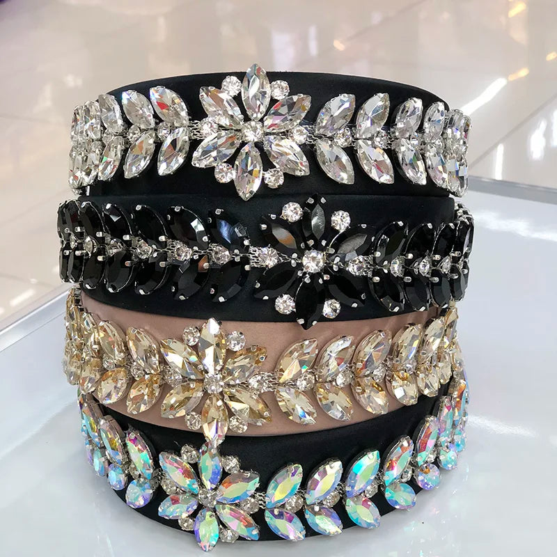 Colored Glass RhineStone Hairband Headband