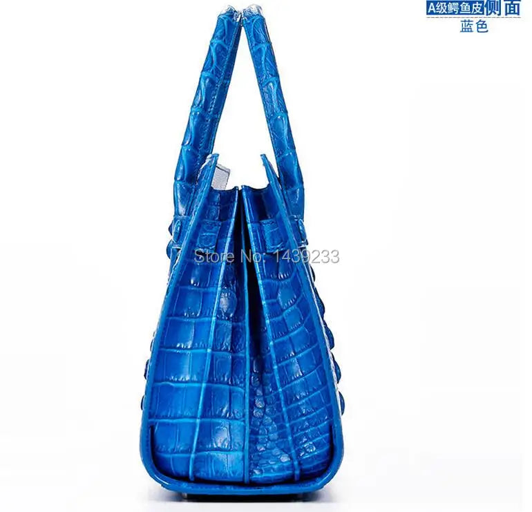 100% Genuine Crocodile Skin Leather Tote
