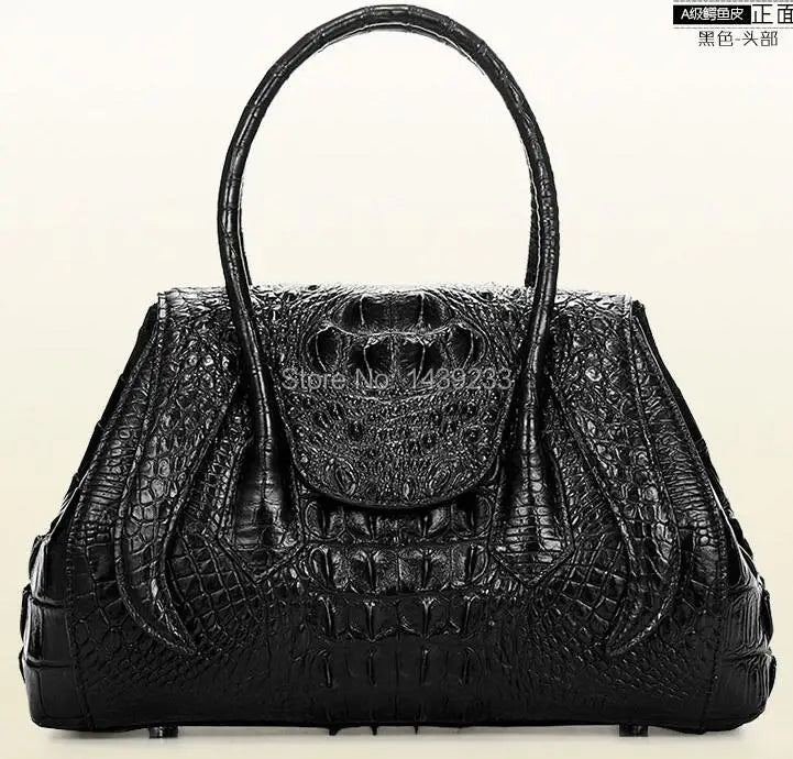 100% genuine crocodile skin leather women handbag, Alligator Skin Womens Tote Bag, Purple