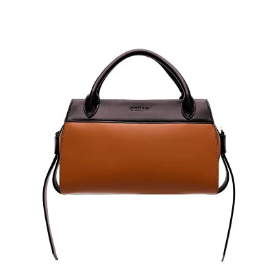 Leather Messenger Crossbody Trapeze Bag