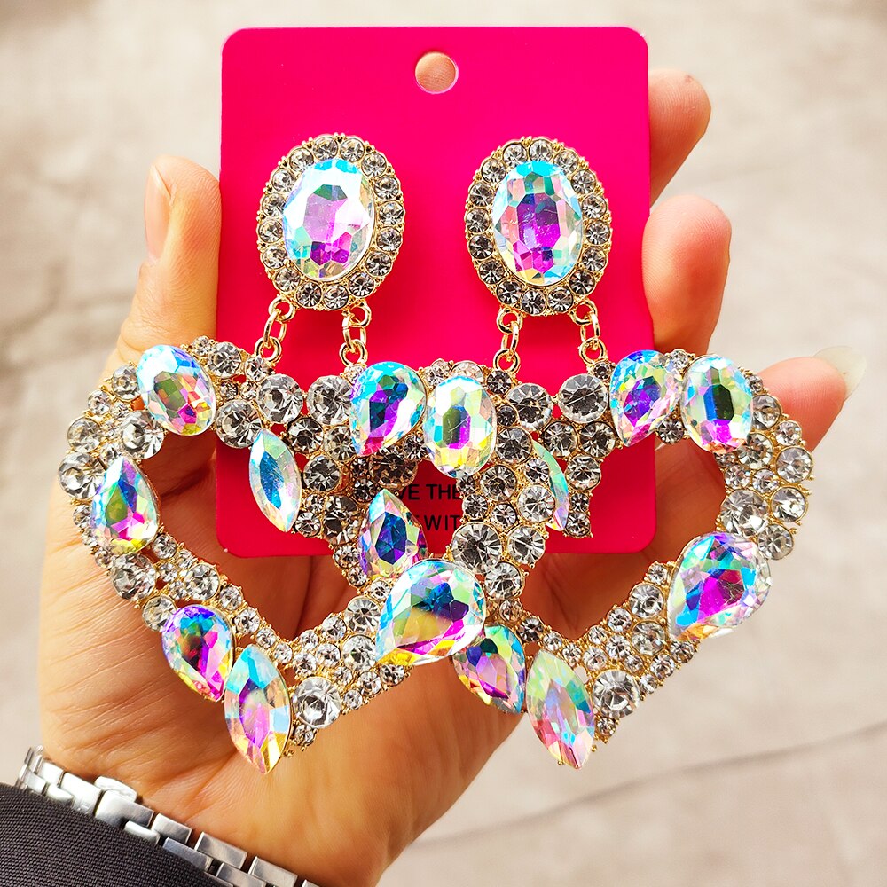 Rhinestone Earrings For Women Earrings Statement