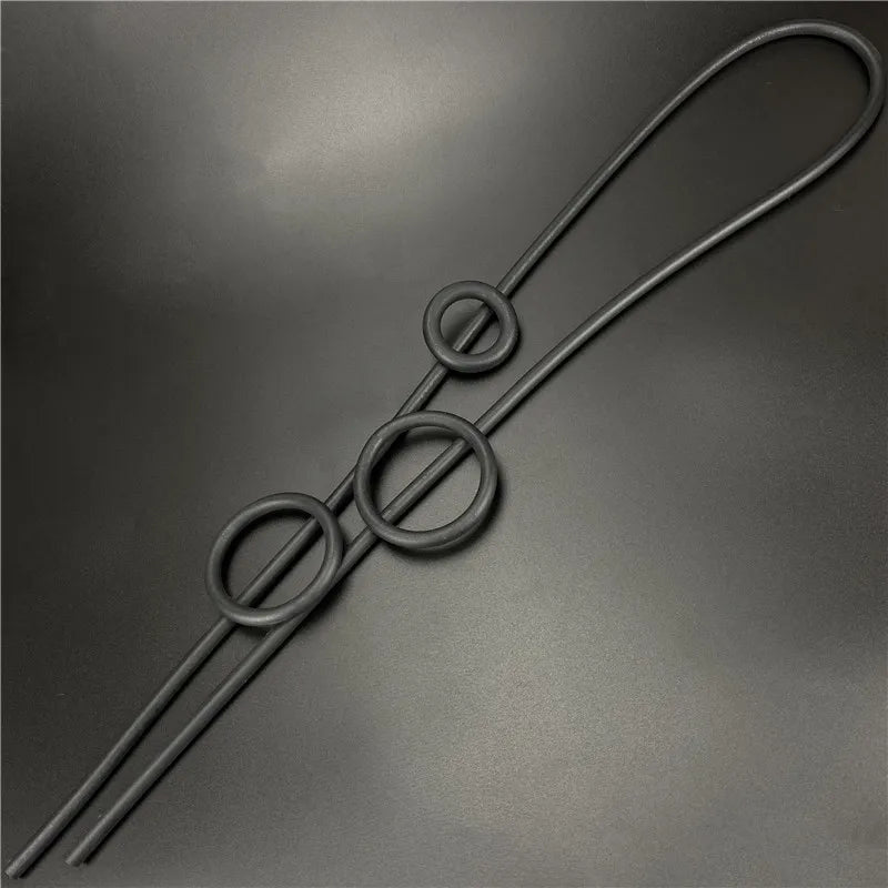 UKEBAY New Round Circle Pendant Necklaces For Women Long Necklace Handmade Rubber Elasticity Chains Leather Jewelry Wholesale