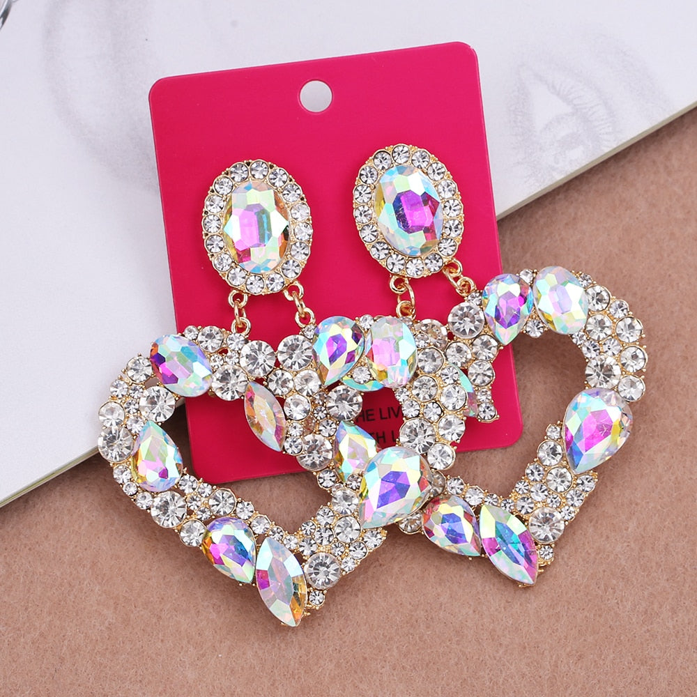 Rhinestone Earrings For Women Earrings Statement