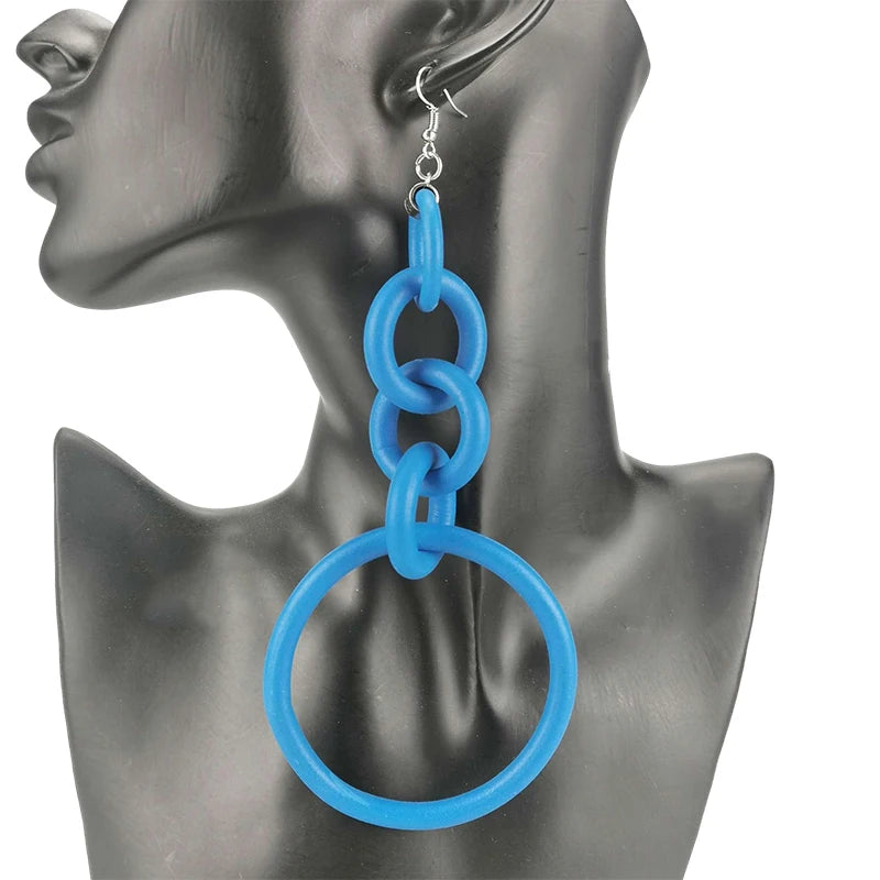 Big Drop Earrings For Women Long Earrings