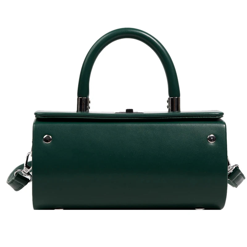 Luxury Brand Barrel-Shaped Clutch Handbag