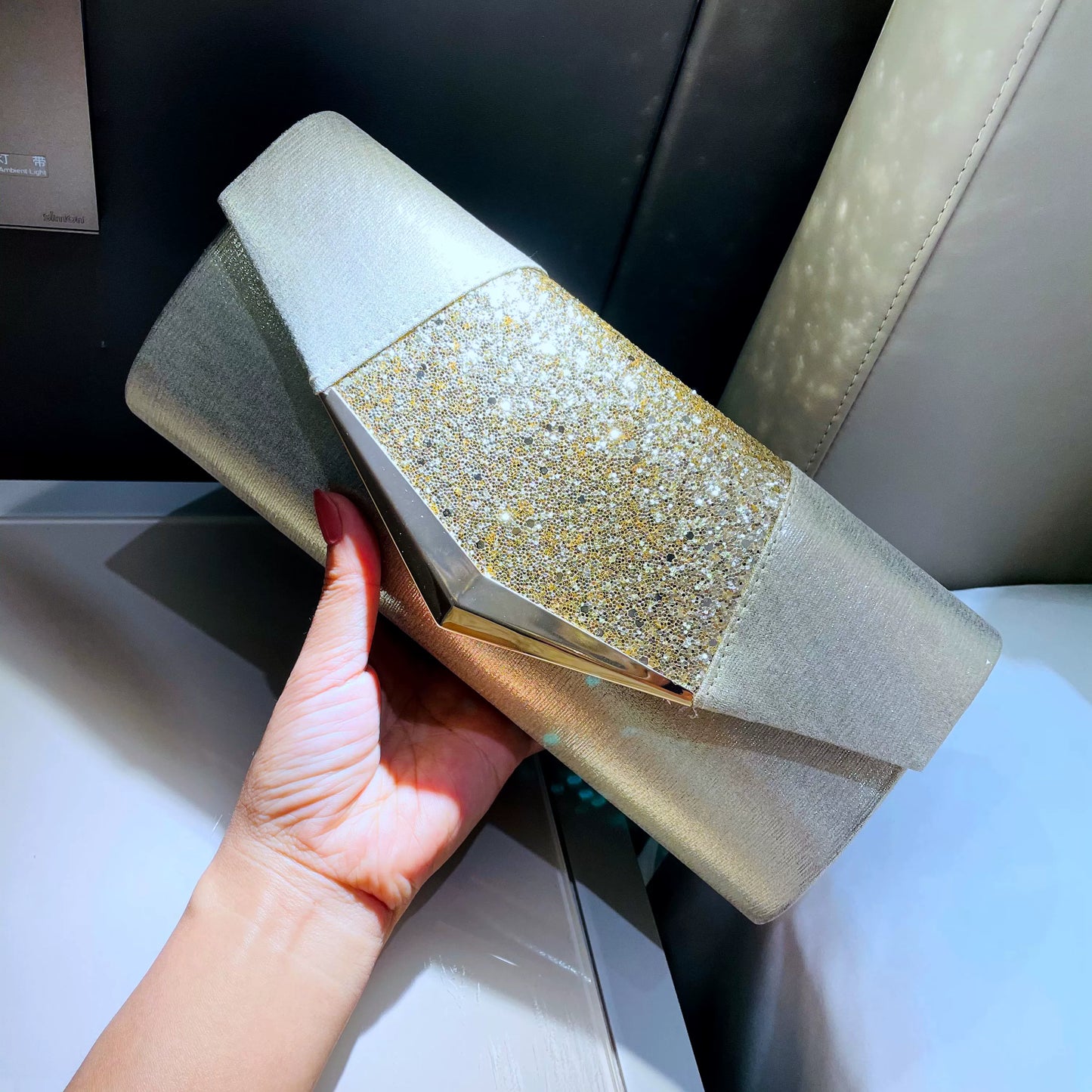 Sparkling Envelope Clutch