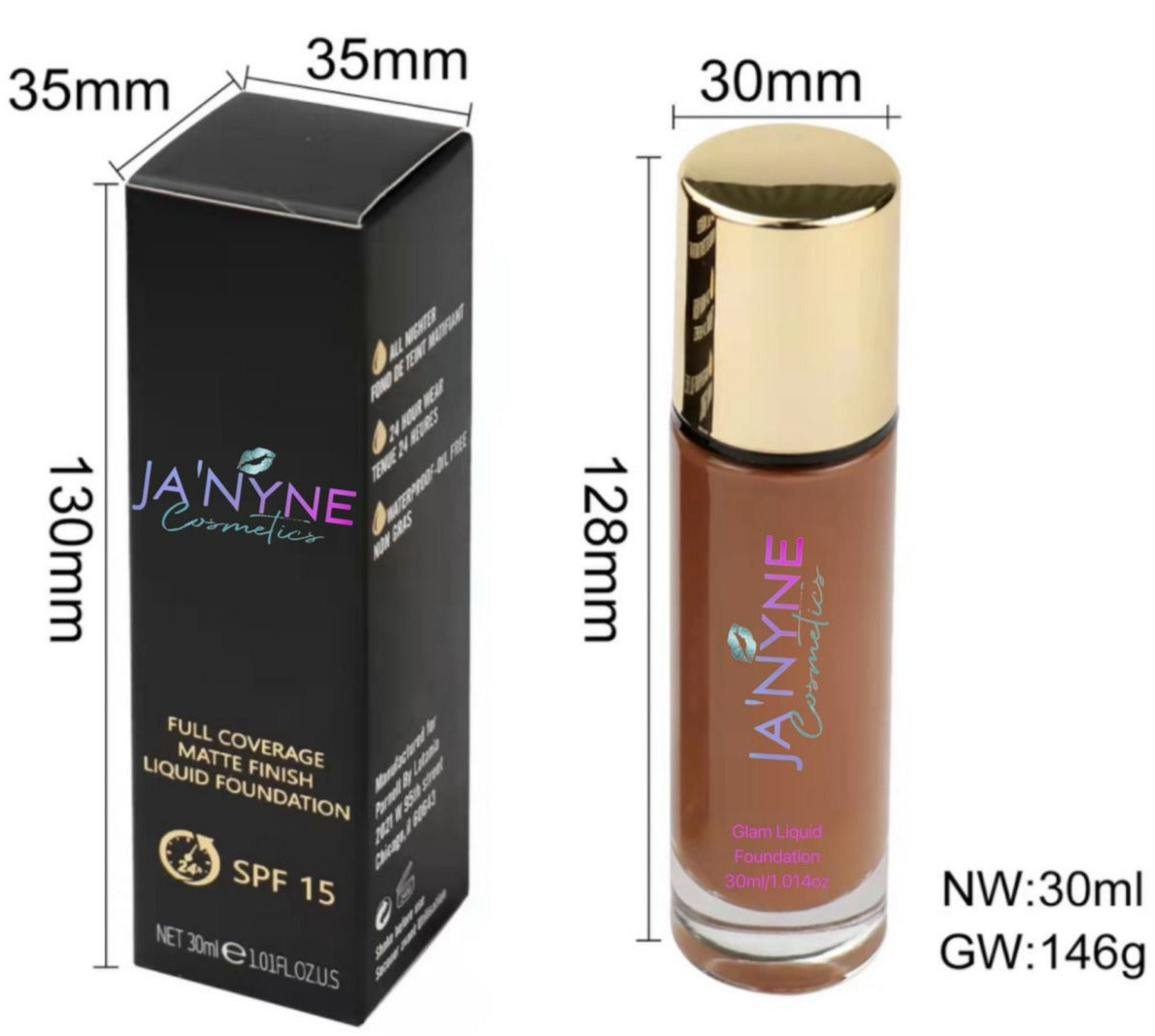 Ja'Nyne Cosmetics Foundation