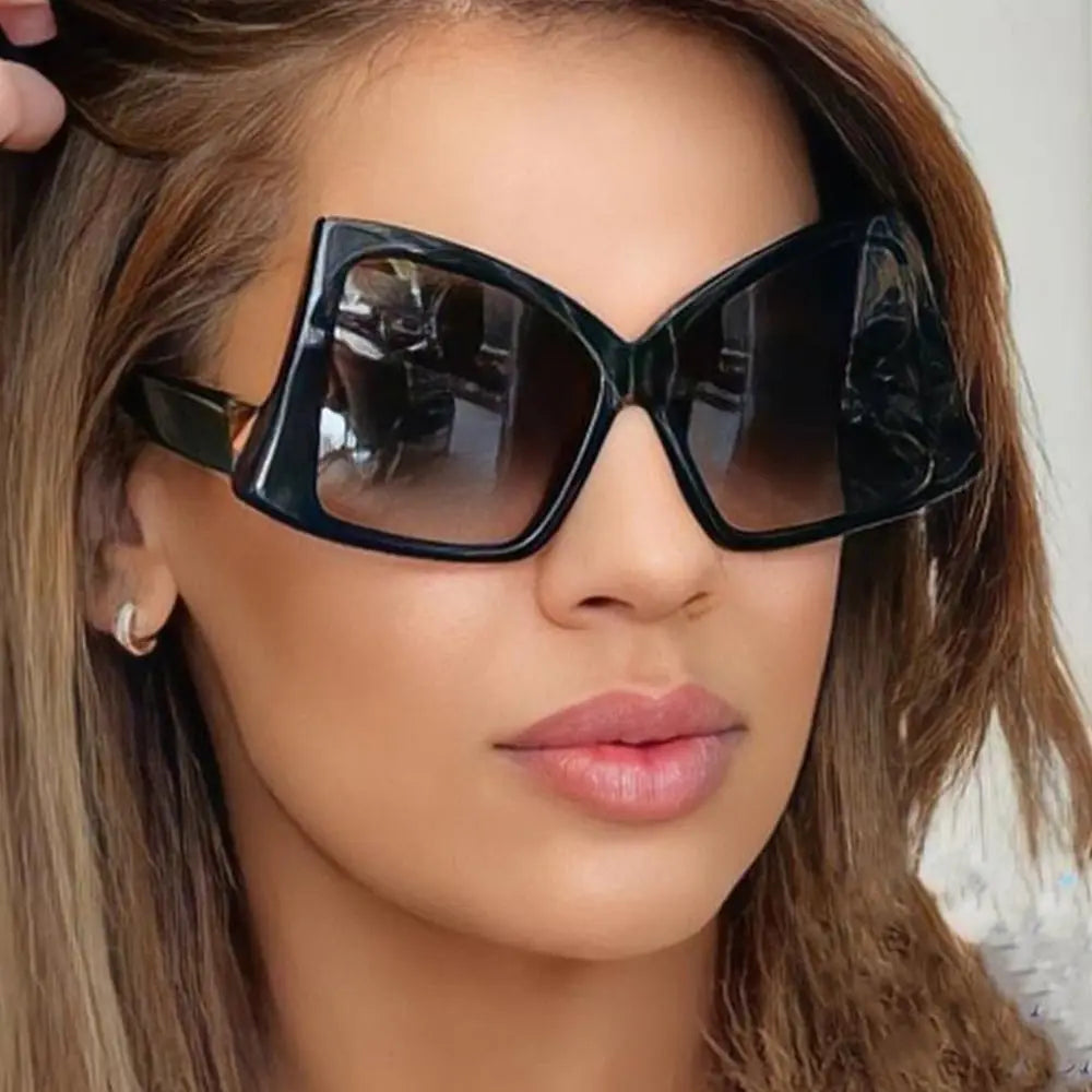 Unique Oversized Punk Butterfly Sunglasses