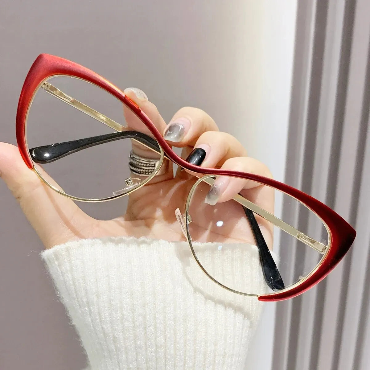 1pc Cat Eye Anti-blue Light Glasses For Women's Daily Life