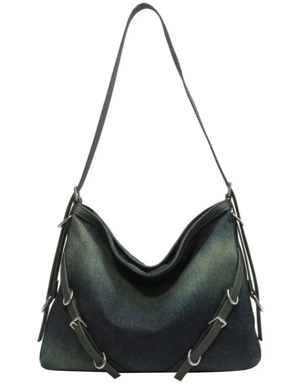 Denim Large Capacity Shoulder Messenger Bag