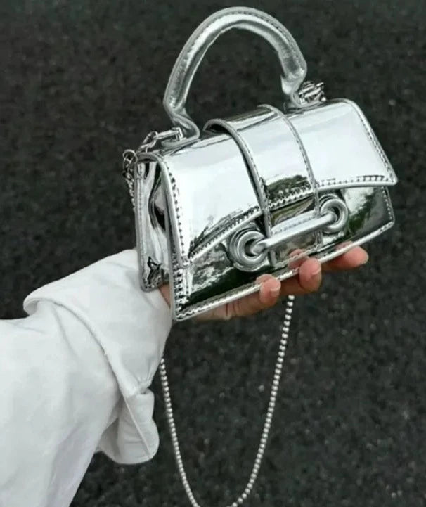 Silver Chic Crossbody Bag