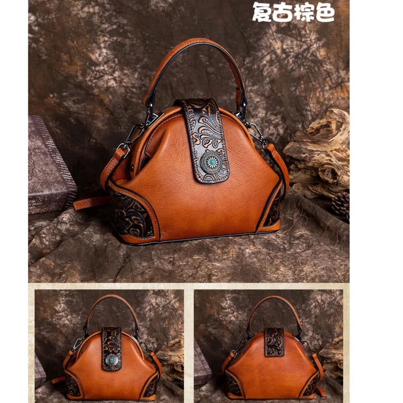 Crossbody Bags Vintage Purses Genuine Leather