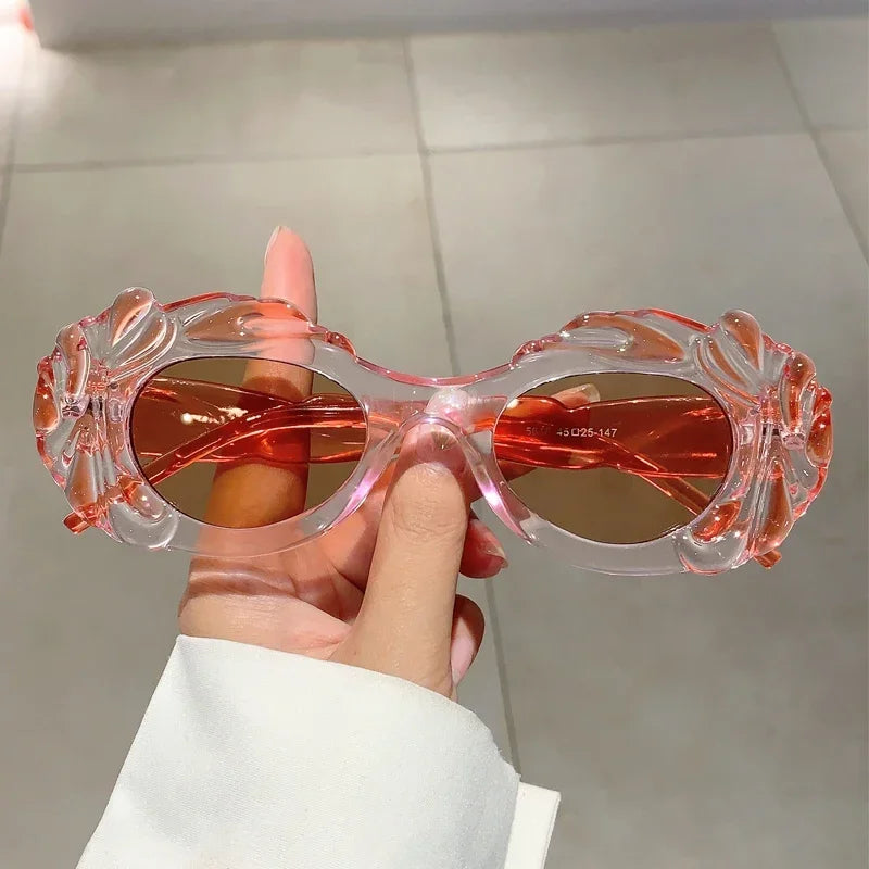 Vintage Oval Women Sunglasses Stylish Shades
