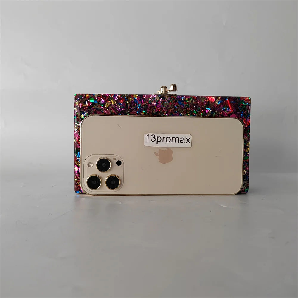 Colorful Glitter Messenger Bag
