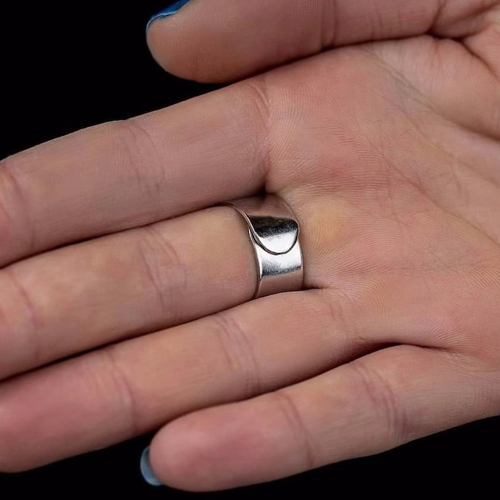 Round Crystal Exaggerated Exaggerated Crystal Finger Ring Adjustable Jewelry