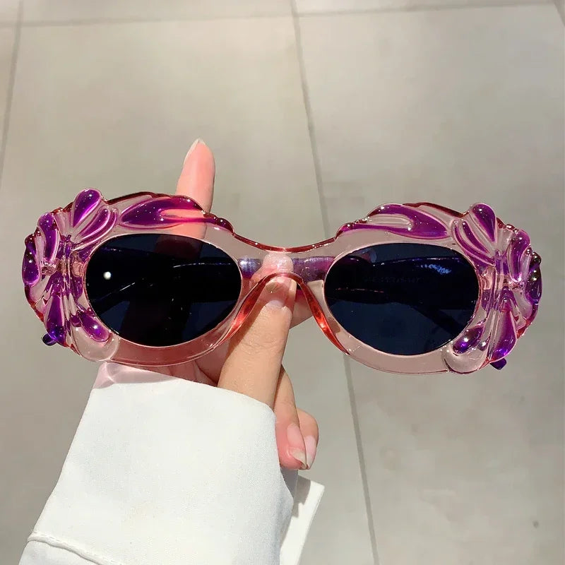 Vintage Oval Women Sunglasses Stylish Shades
