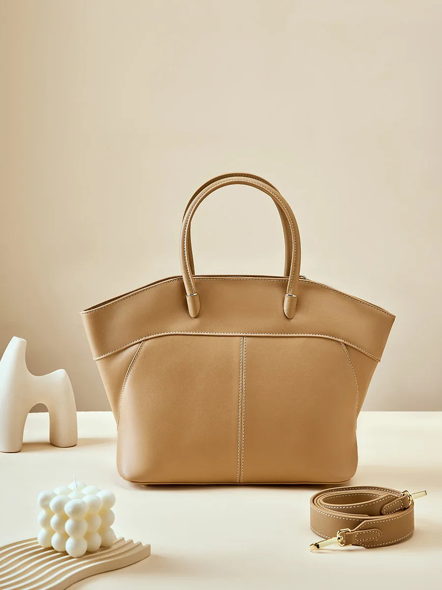 Genuine Leather Bucket Ladies Tote Bags