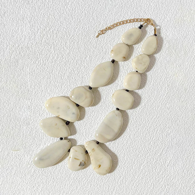Colorful Chain Big Necklaces for Women Girls Multi Color