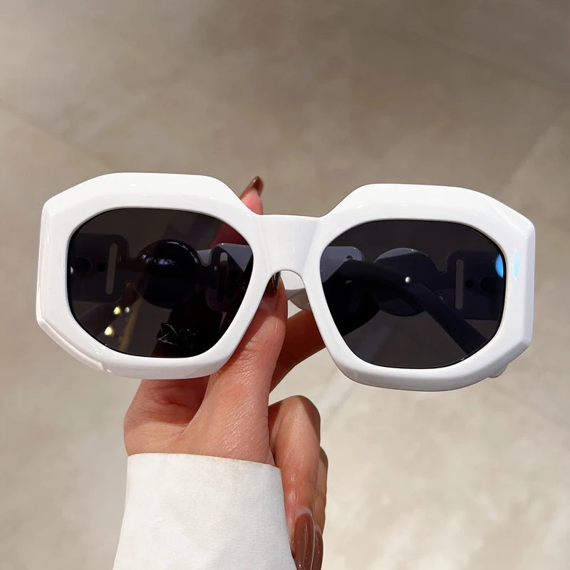 Vintage Oversize Sunglasses Women Gradient Shades