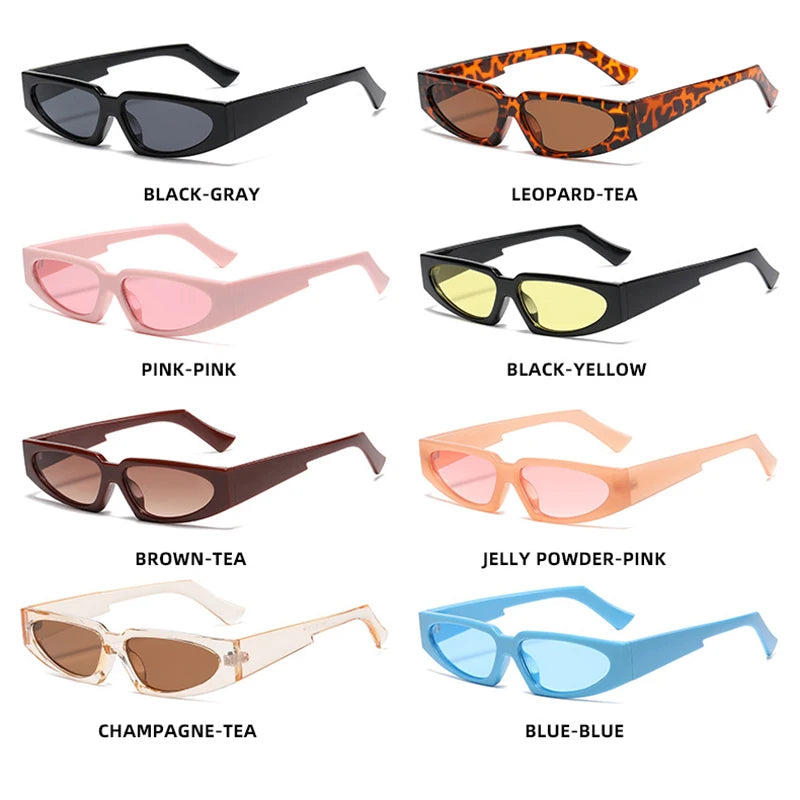NYWOOH 2023 Fashion Cat Eye Sunglasses for Women Vintage Shades UV400 Brand Designer Men Trendy Multicolor Eyewear for Lady