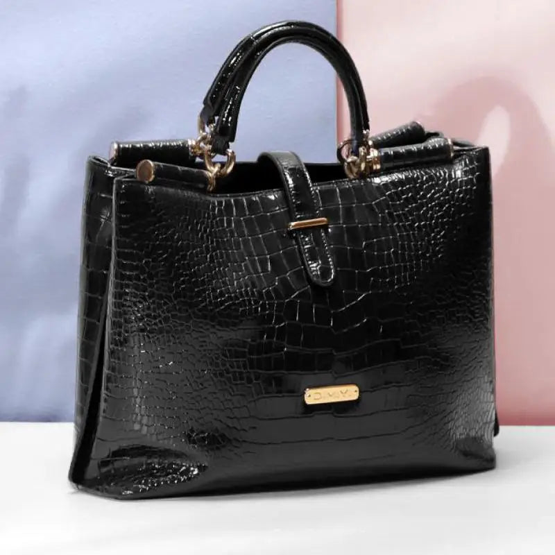 Luxury Brand Bag High Quality Crocodile Embossed Famous Designer Leather Handbag Large Capacity Single Shoulder Crossbody Bag
