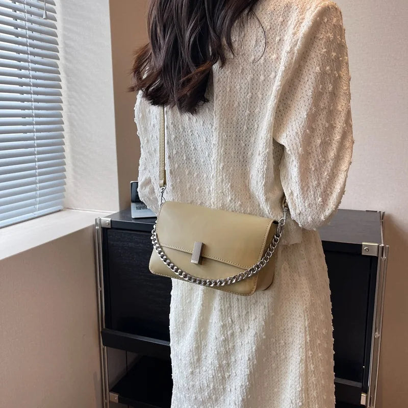 Chain Small Square Shoulder Crossbody Bag Purses