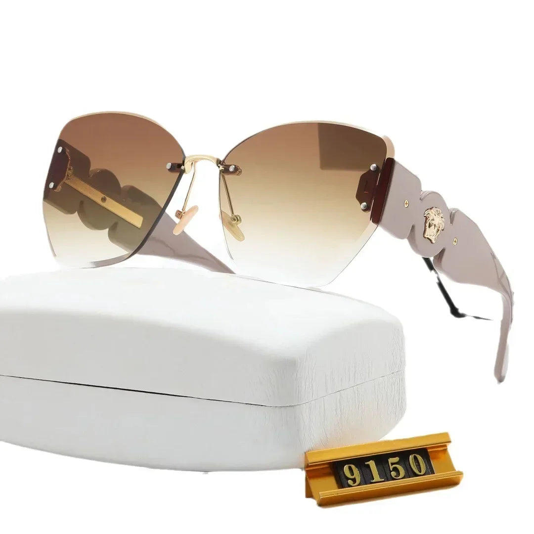 Oversized Sunglasses Man Woman Fashion Rimless Vintage Square