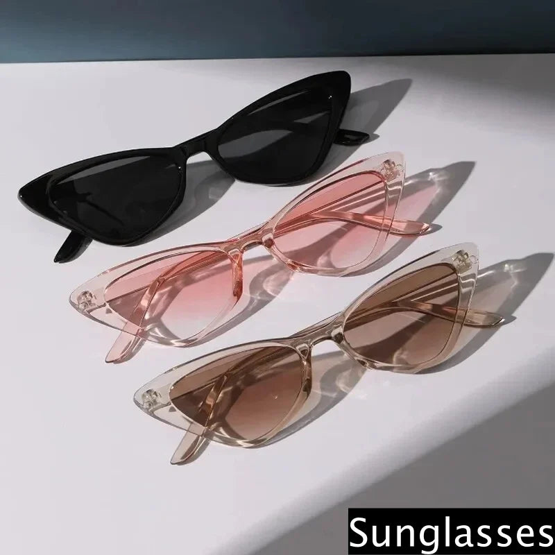 Fashion Cat Eye Sunglasses Women Vintage Oversized Shades UV400 Triangle Sun Glasses Female Goggle Eyewear Gafas De Sol