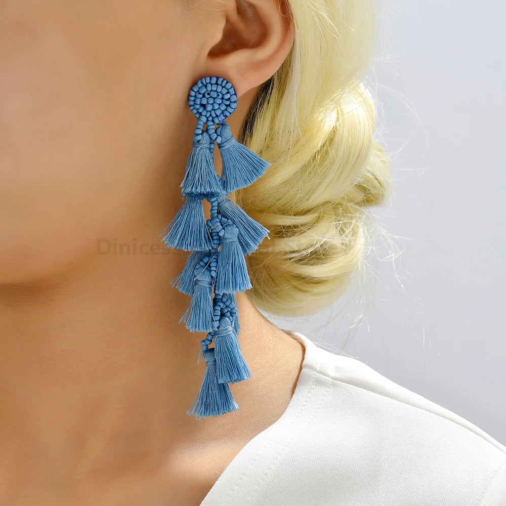 Fashion Ethnic Style Knot Weave Tassel