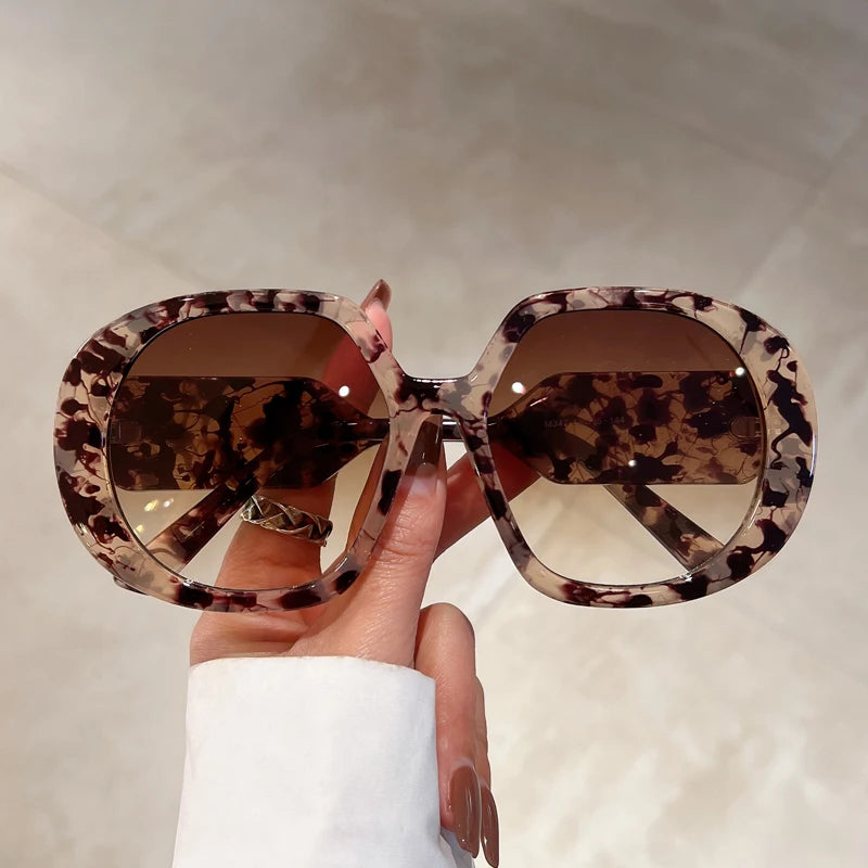 Oversized Round Sunglasses UV400 Eyewear