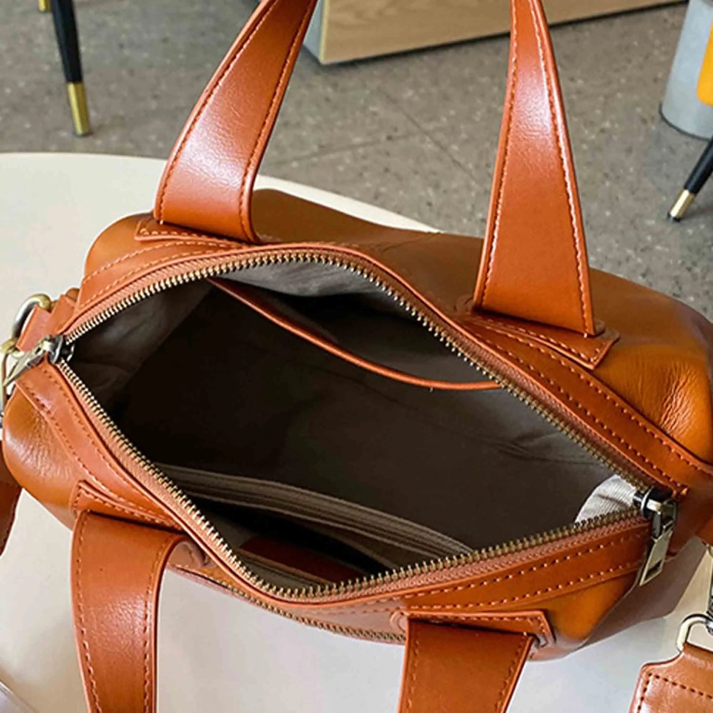 Vintage Genuine Leather Retro Shoulder Handbag