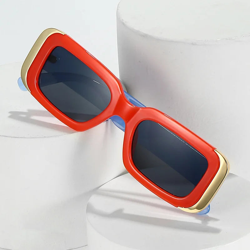 Square Sunglasses Jelly Color Shades UV400