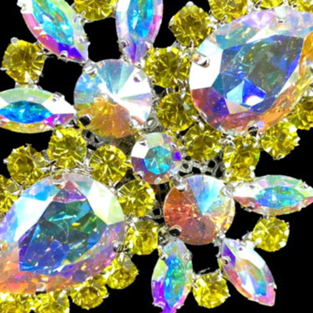 Exaggerated Colorful Large Rhinestone Ring