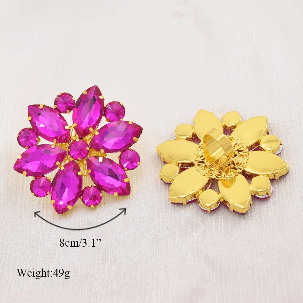 Luxurious Gemstone Crystal Ring