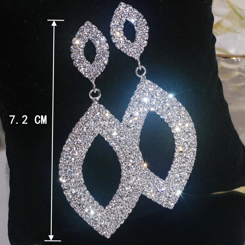 Rhinestone Dangle Earrings