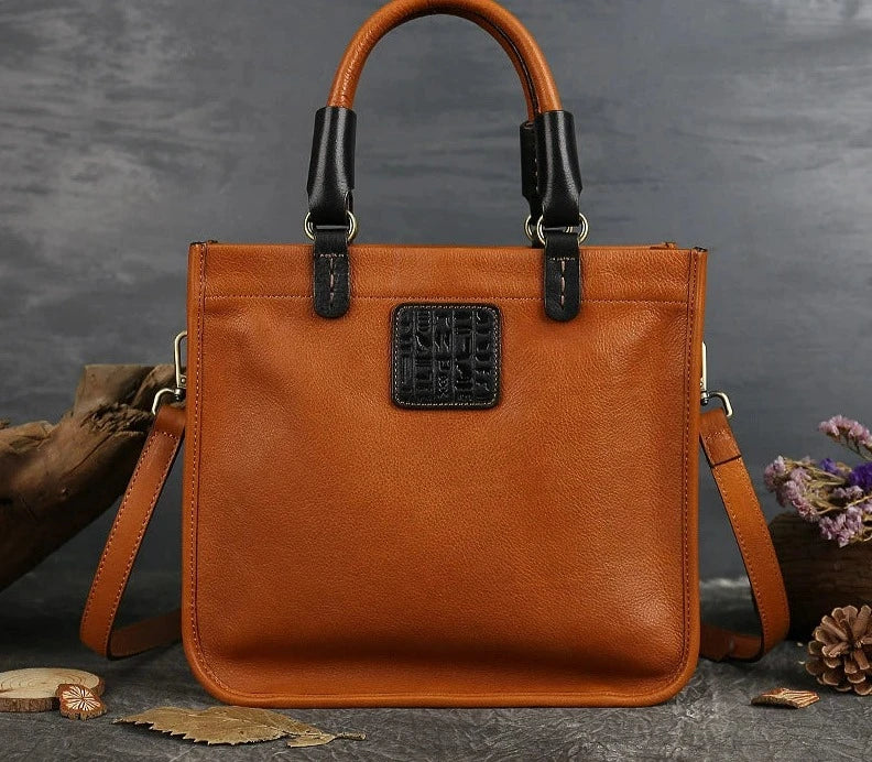 Genuine Leather Luxury Vintage Handbag